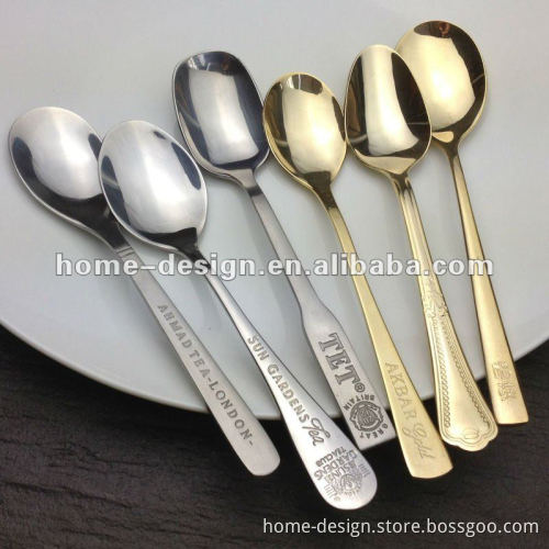 promotional stainless steel tea spoon/golden spoon/coffee spoon